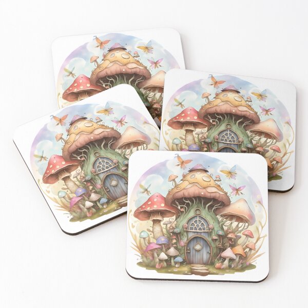 Item preview, Watercolor Wonderland: Mushroom House designed and sold by Craft99.
