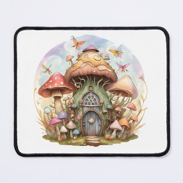 Item preview, Watercolor Wonderland: Mushroom House designed and sold by Craft99.
