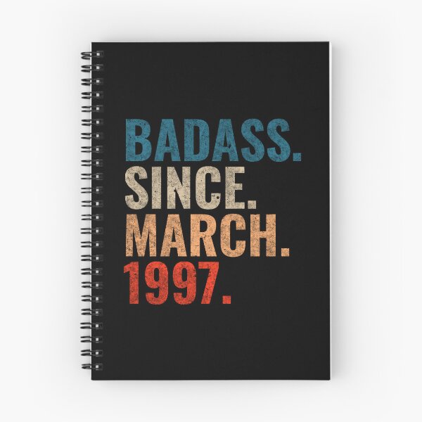 Item preview, Badass since March 1997 Vintage 1997 March birthday gift designed and sold by Teelogic.