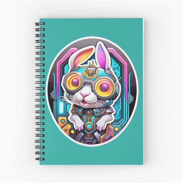 Item preview, Cool Cyberpunk Cyborg Rabbit designed and sold by TheArtOfPat.