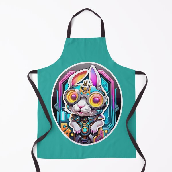 Item preview, Cool Cyberpunk Cyborg Rabbit designed and sold by TheArtOfPat.