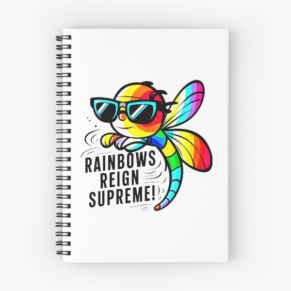 Item preview, ainbow Royalty: A Stylish Dragonfly with Shades Rules the Skies designed and sold by SplashTastic.