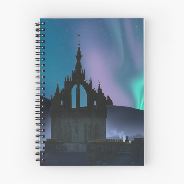 Item preview, Edinburgh Aurora Borealis Cityscape designed and sold by Alisonchambers2.