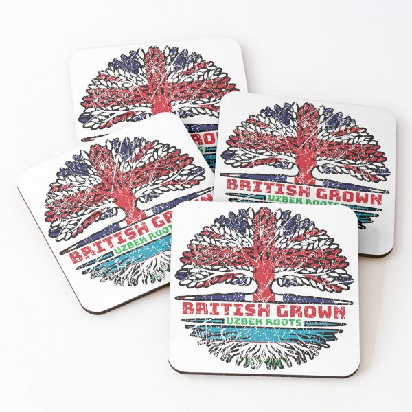 Item preview, Uzbekistan Uzbek Uzbeg Usbeg Uk United Kingdom British Tree Roots Flag designed and sold by FlagX.