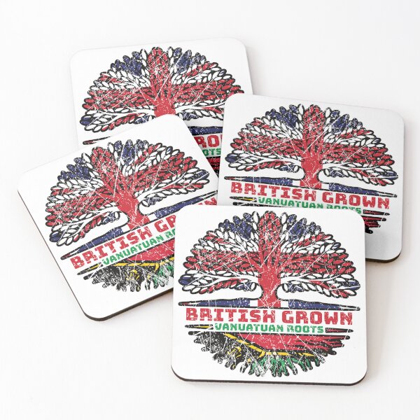 Item preview, Vanuatu Vanuatuan Vanuan Uk United Kingdom British Tree Roots Flag designed and sold by FlagX.