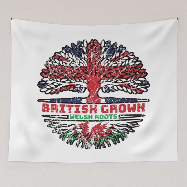Item preview, Wales Welsh Uk United Kingdom British Tree Roots Flag designed and sold by FlagX.