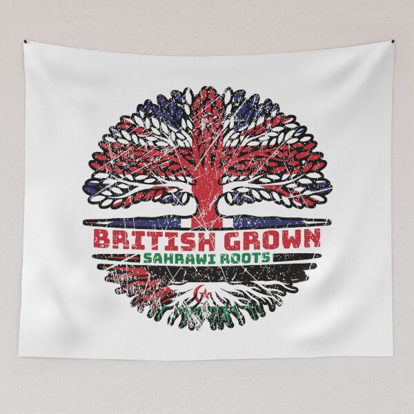 Item preview, Western Sahara Sahrawi British UK Tree Roots Flag designed and sold by FlagX.