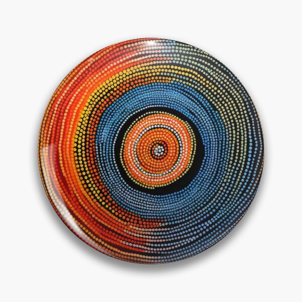 Item preview, Aboriginal Inspired Dot Art - Main Circle designed and sold by GrinGalore.