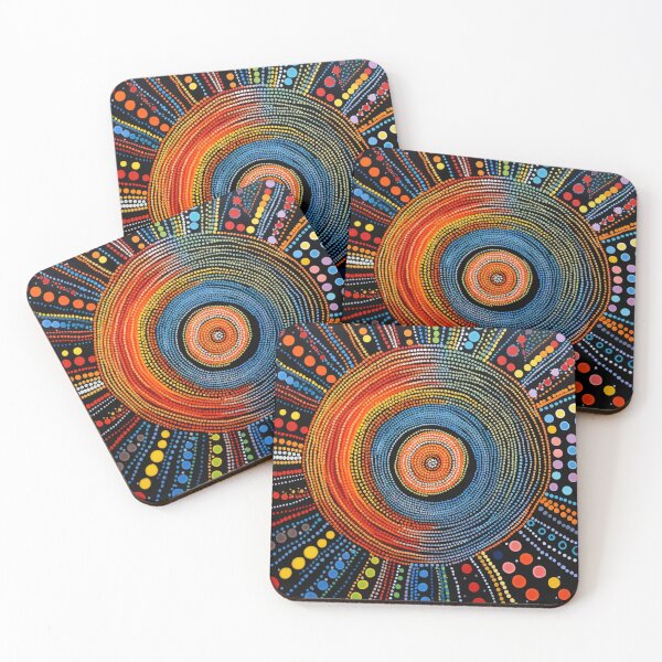 Item preview, Aboriginal Inspired Dot Art - Main Circle designed and sold by GrinGalore.