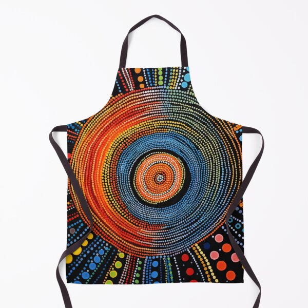 Item preview, Aboriginal Inspired Dot Art - Main Circle designed and sold by GrinGalore.