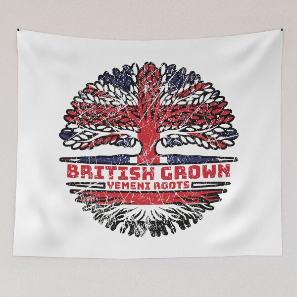 Item preview, Yemen Yemeni Uk United Kingdom British Tree Roots Flag designed and sold by FlagX.