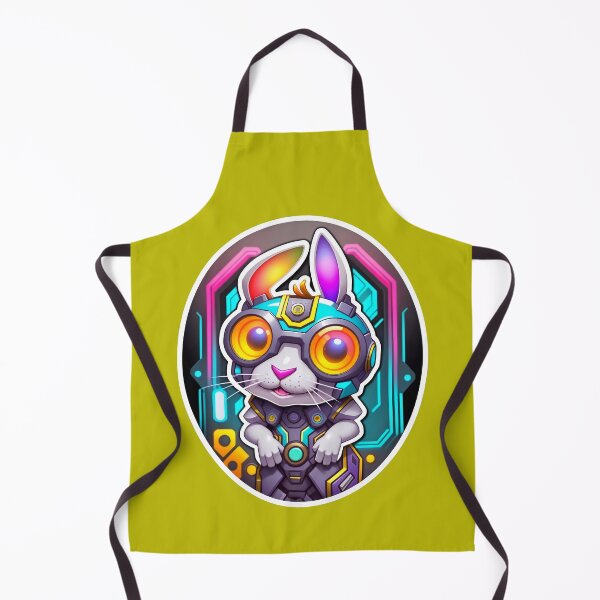 Item preview, Cool Cyberpunk Cyborg Rabbit designed and sold by TheArtOfPat.