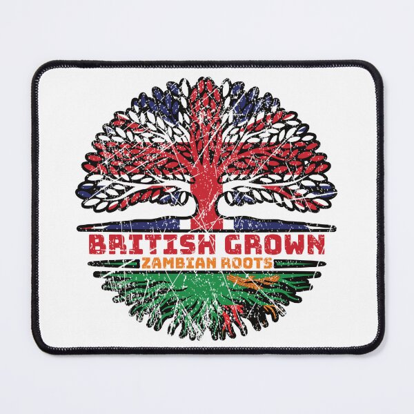 Item preview, Zambia Zambian Uk United Kingdom British Tree Roots Flag designed and sold by FlagX.