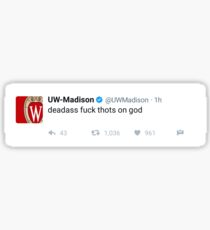 Iconic Wisconsin Tweet Sticker