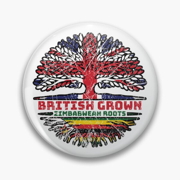 Item preview, Zimbabwe Zimbabwean Uk United Kingdom British Tree Roots Flag designed and sold by FlagX.