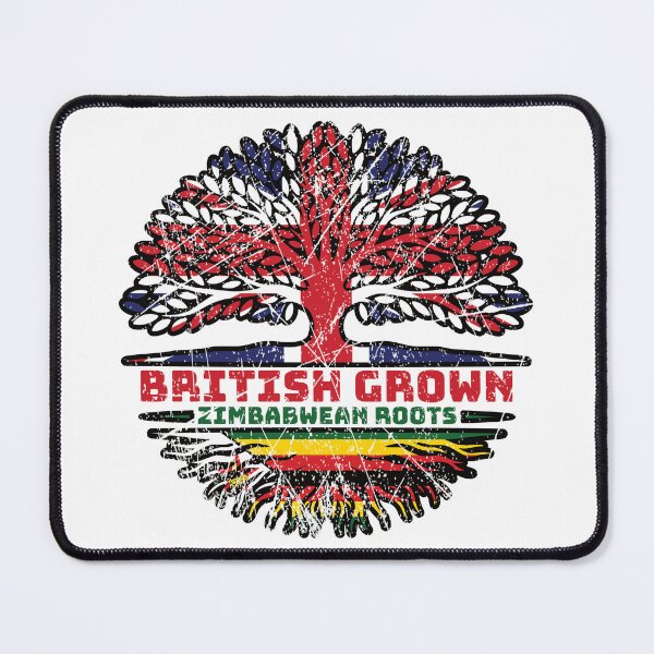 Item preview, Zimbabwe Zimbabwean Uk United Kingdom British Tree Roots Flag designed and sold by FlagX.