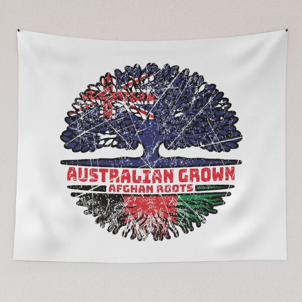 Item preview, Afghanistan Afghan Australian Australia Tree Roots Flag designed and sold by FlagX.