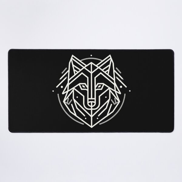 Item preview, Geometric Line Art Wolf in Minimalist Style designed and sold by StellaMagica.