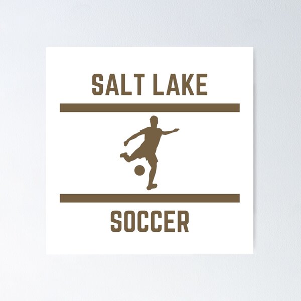 Artikelvorschau, Goldfarbener Salt Lake Fußball entworfen und verkauft von IssaraStudio.
