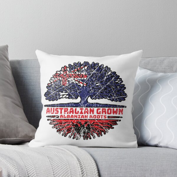Artikelvorschau, Albanisch Albanien Australisch Australien Baumwurzeln Flagge entworfen und verkauft von FlagX.