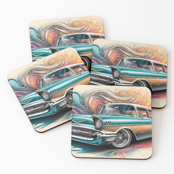 Item preview, Timeless Elegance: 1957 Chevrolet Bel Air designed and sold by FantasyVillaArt.