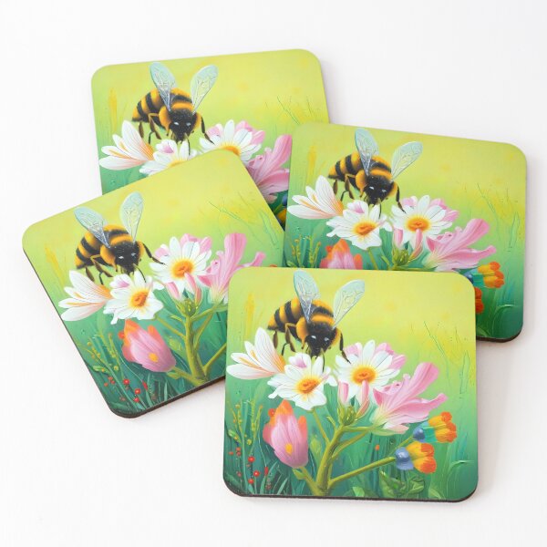 Item preview, A bee and a flower.  designed and sold by Nomad-Maynard.