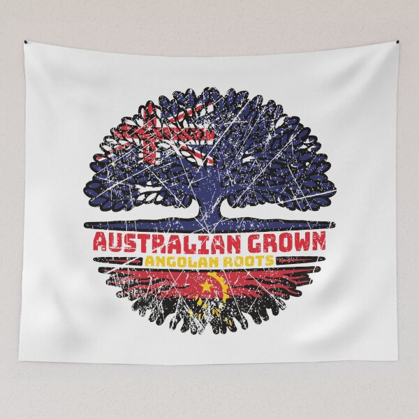 Item preview, Angola Angolan Australian Australia Tree Roots Flag designed and sold by FlagX.