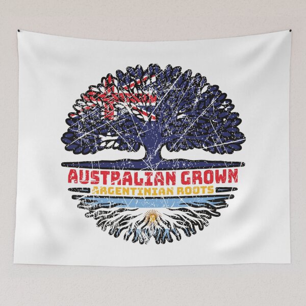Item preview, Argentina Argentine Argentinean Argentinian Australian Australia Tree Roots Flag designed and sold by FlagX.