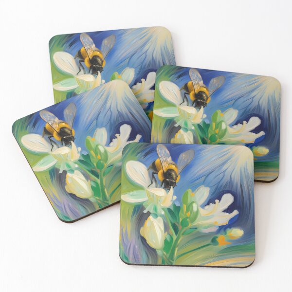 Item preview, A bee and a flower.  designed and sold by Nomad-Maynard.