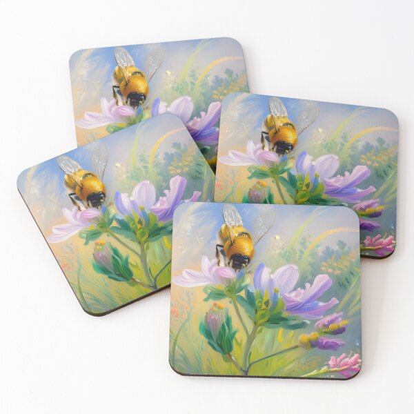 Item preview, A bee and a flower.  designed and sold by Nomad-Maynard.