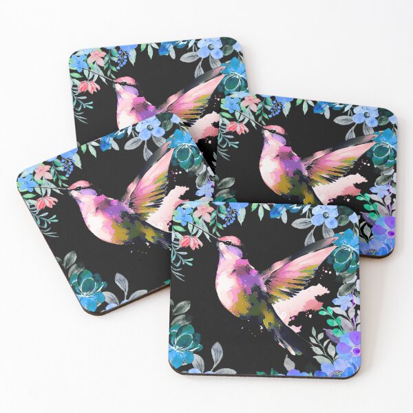 Item preview,  Rainbow colourful rose blue bird  designed and sold by ColorfulCreate.