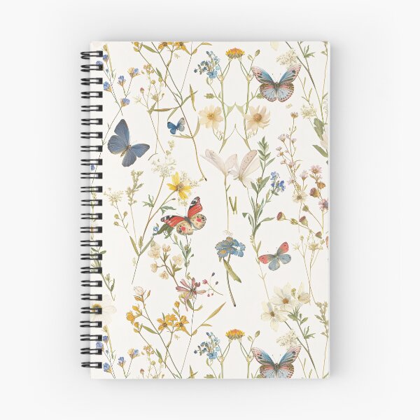 Item preview, Charming Butterfly Wildflower Pastel Print designed and sold by amortka.