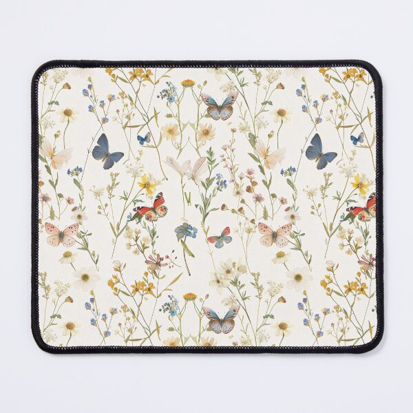 Item preview, Charming Butterfly Wildflower Pastel Print designed and sold by amortka.