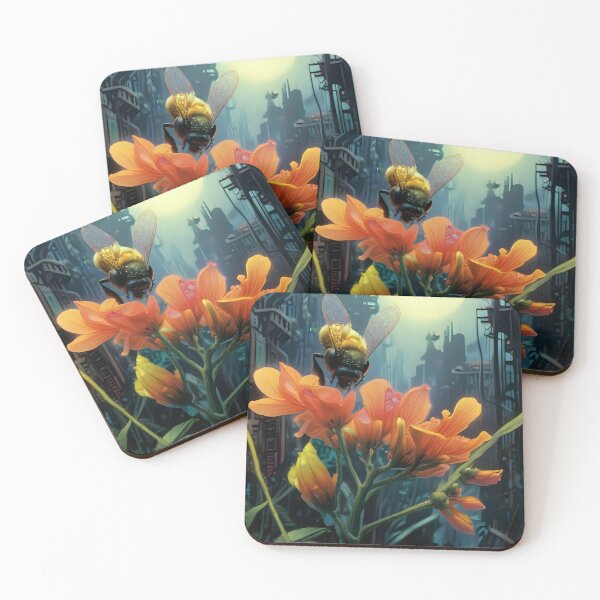 Item preview, A bee and a flower.  designed and sold by Nomad-Maynard.