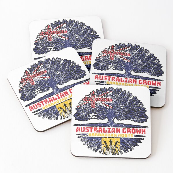 Item preview, Barbados Barbadian Australian Australia Tree Roots Flag designed and sold by FlagX.