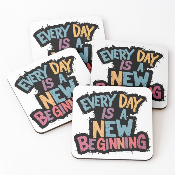 Item preview, Every Day is a New Beginning Positive Message designed and sold by Quirky Shirts.