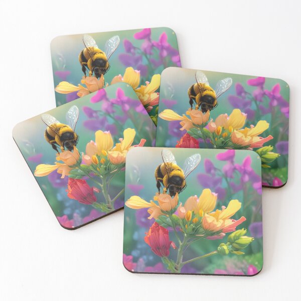 Item preview, A bee and a flower.  designed and sold by Nomad-Maynard.