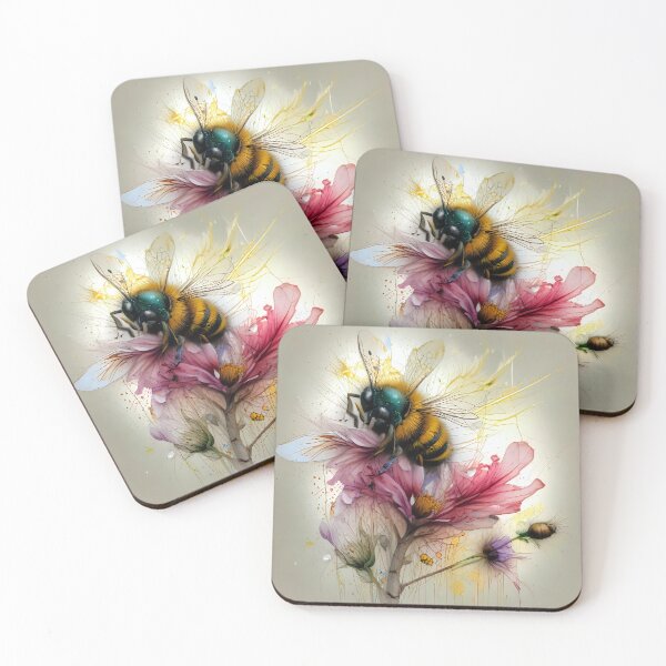 Item preview, A bee and a flower.  designed and sold by Nomad-Maynard.