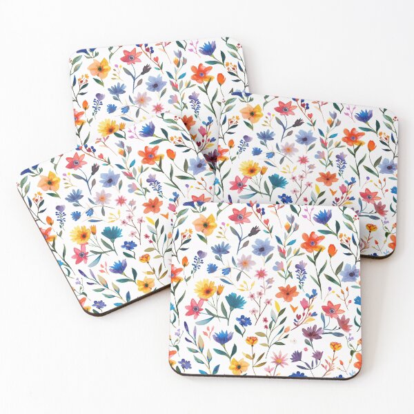 Item preview, Vintage Hippie Floral Watercolor Art designed and sold by amortka.