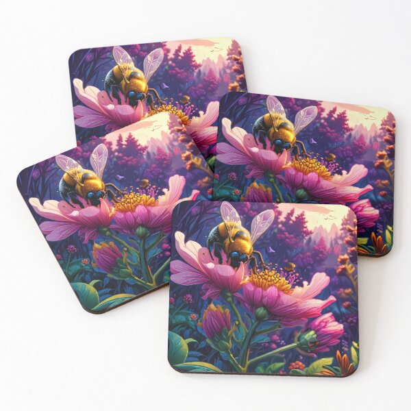Item preview, A bee and a flower.  designed and sold by Nomad-Maynard.