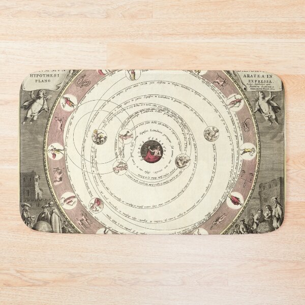 Item preview, vintage world map astronomy designed and sold by Mauswohn.