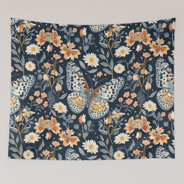 Item preview, Cottagecore Floral Butterfly Decor designed and sold by amortka.