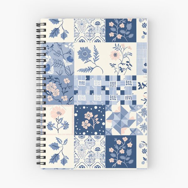 Item preview, Cottagecore Blue & White Patchwork Quilt designed and sold by amortka.