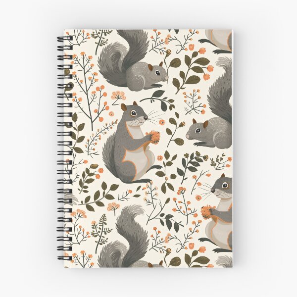Item preview, Whimsical Cottagecore Squirrel Vintage Pattern designed and sold by amortka.