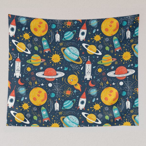Item preview, Vibrant Science Adventure Pattern for Kids designed and sold by amortka.