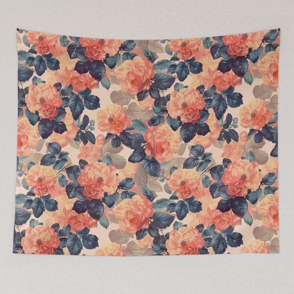 Item preview, Pastel Peach Rose Pattern designed and sold by amortka.