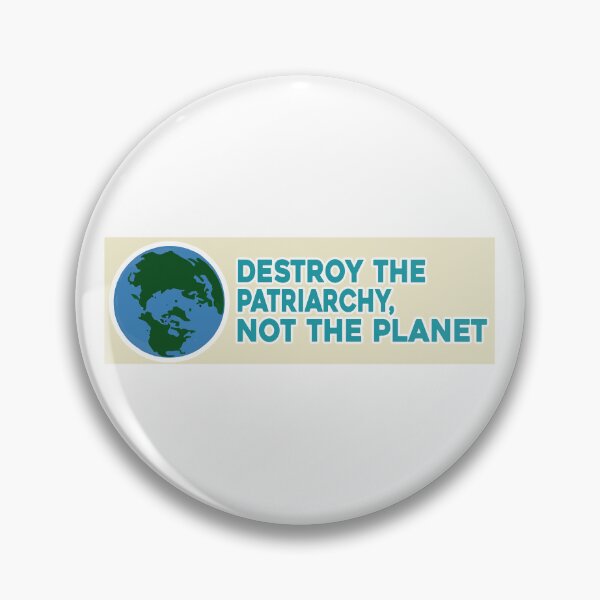 Item preview, Destroy the Patriarchy Not the Planet Feminist Bumper designed and sold by BUMPER-STICKERS.