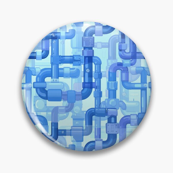 Item preview, Cute Blue Puzzle Pipes Screenshot Thumbnail designed and sold by amortka.