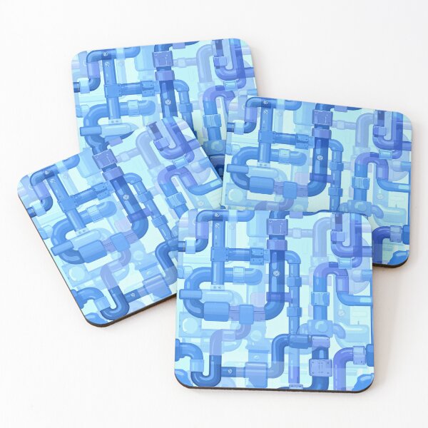 Item preview, Cute Blue Puzzle Pipes Screenshot Thumbnail designed and sold by amortka.