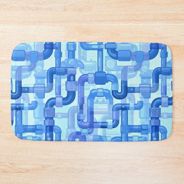 Item preview, Cute Blue Puzzle Pipes Screenshot Thumbnail designed and sold by amortka.